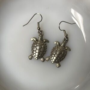Danforth Pewter Turtle Earrings